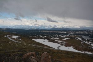 Leaving Yellowstone's Northeast Entrance, Pilot Peak Towers Over the Beartooth Highway