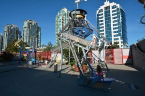 Outside exhibits at TELUS World Science in Vancouver BC